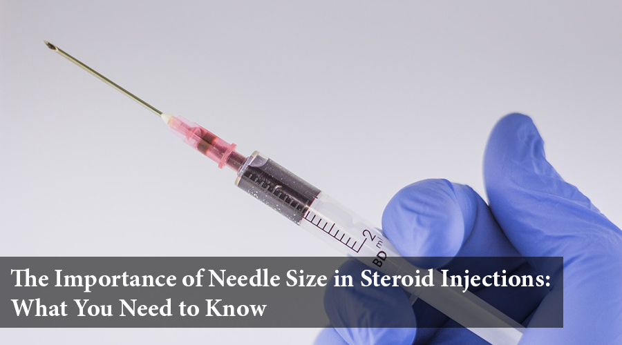 what size needle for steroids